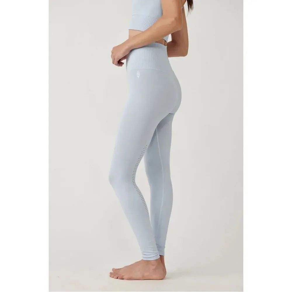 FP Movement by Free People Gray Blue Leggings